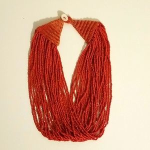 8.5" long glass bead necklace